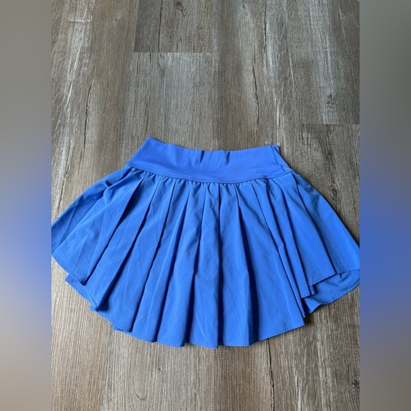 Aerie Offline Real Me Tennis Skirt Skort Periwinkle Blue Ruffles Spandex Size S - Picture 6 of 7